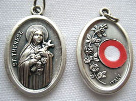 Oxidised Third Class Medal of St Therese