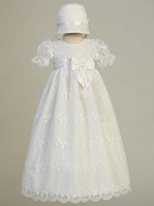 tulle christening dress