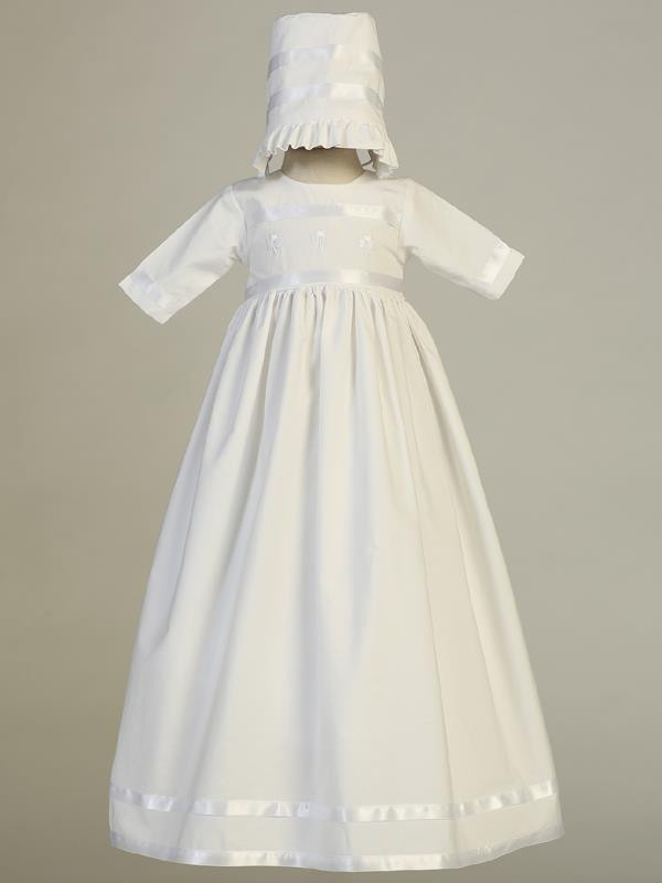 cotton baptism gown