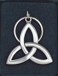 Trinity knot key ring. High quality pewter. Comes gift boxed