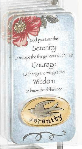 True faith, serenity token/coin. On the back of pocket token are the words "courage, faith and hope."