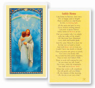 Safely Home, The Reunion.  Clear, laminated Italian holy cards with Gold Accents. Features World Famous Fratelli-Bonella Artwork. 2.5'' x 4.5'' 25 Per Pack