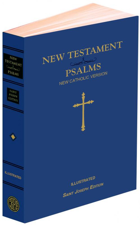 NCV New Testament and Psalms together in one volume. Both texts are complete and therefore their best and most lauded features remain: readability; copius, well-written, and informative footnotes; cross references; photographs; maps; and the words of Christ in RED. This version is in conformity with the translation guidelines and is intended to be used by Catholics for daily prayer and meditation as well as private devotion and group study. 1232 pages. Size 4 3/8 x 6 3/4".  Blue Flexible Cover. (Double color Dura-Lux are also available SKU# 647/19)