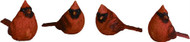 Mini Red Cardinal Figurines. Measurements: 3.25" L x 1.5" W x 2.5" H. (Each Sold Separately) 