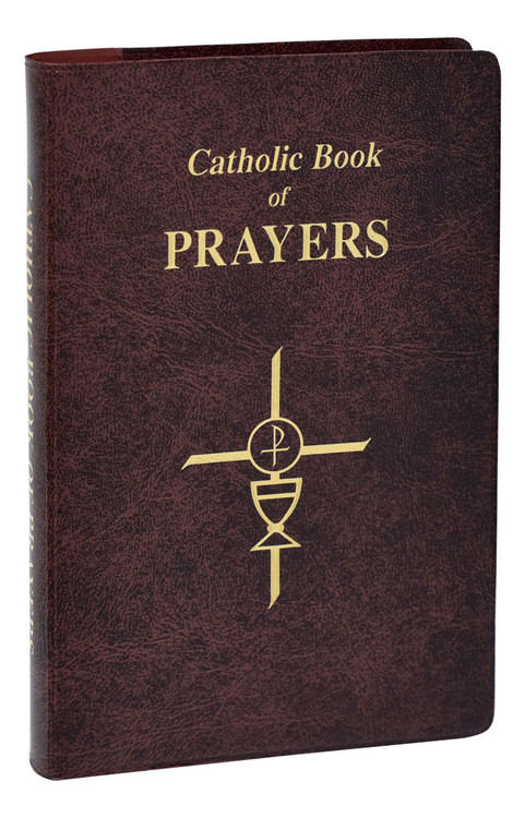 The Catholic Book of Prayers  is printed in giant size type and especially helpful for use in dimly lit churches and for those with limited vision. Today's most popular general prayer book, the Catholic Book of Prayers offers prayers for every day, as well as many special prayers including prayers to the Blessed Trinity, Our Lady, and the Saints. Compiled and edited by Rev. Maurus FitzGerald, O.F.M., this giant type book has an elegant burgundy leather cover with a ribbon for convenient place-keeping and can be carried easily in a purse or pocket. With a helpful summary of our Catholic Faith, this useful prayer book will prove invaluable for making regular prayer easy and meaningful.