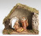 Fontanini 3 Piece Nativity Set includes a starter stable. Dimensions of Stable: 9.84"H X 6.290"W X 11.8"L. Made of Wood, Moss, Bark and Polymer Materials. 