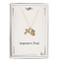 Godmother Necklace comes in gold or silver. The necklace is adorned with a  gold heart and a pearl,  Godmother is written across the heart and a cross. The Godmother Necklace comes on a 16" chain with a 2" extender.  