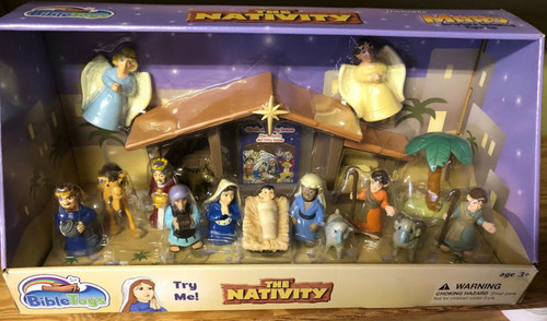 Image of The Nativity with Speaking Mary interactive playset to help tell children the Christmas story.