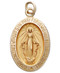 This beautifully-crafted 14k gold pendant features the Virgin Mary and makes the perfect communion or confirmation gift. Approximate length: 3/4 inch. (Photo is enlarged)