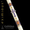 Featuring a handsome fluer-de-lis cross, the Lilium Paschal Candle renders this ancient symbol of the Holy Trinity in an exquisite royal blue and gold color scheme. Ornamental bands with bronze medallions of the Agnus Dei and Chi Rho monogram of our Lord are beautifully adorned with bees - a noble symbol of sacrifice celebrated in the Easter Exsultet. Individually hand crafted, each candle is truly a majestic celebration of the Resurrection of our Lord and the gift of eternal life. Due to the workmanship required to benchcraft each candle, please allow four weeks for the creation and delivery of your paschal candle
