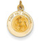 If you are looking for a great keepsake for your child to celebrate and remember their First Communion, this 14K gold pendant is the perfect choice. The beautiful gold pendant is intricately detailed.   This 14K gold pendant includes the words “First Holy Communion” and an image in the center.  The pendant is ¾ inches, making it the perfect size.  This gold pendant makes a perfect gift for your child’s First Communion. Add this gold pendant to your own chain or 14K gold chain sold separately Item #68-4118.