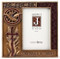 Confirmed in Christ Collection. 7.5"H 7.38"W 0.5"D Picture Frame ~ Resin/Stone mix with Bronze Finish. See also Wall Cross (#130072) and Keepsake Box (130073)
