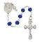 This 18" long Communion Rosary has 6mm blue beads, a rhodium chalice center and a rhodium crucifix. Includes a white leatherette gift box.
Dimensions: 19" X 1" X 1 1/3"
