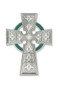 4 3/4"H Celtic Cross with green enameling. Celtic Cross comes gift boxed