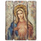 15"H Immaculate Heart of Mary Wall Panel. Immaculate Heart of Mary Wall Panel is made of medium density fiberboard. 15"H x 11.75"W x 2.2"D 