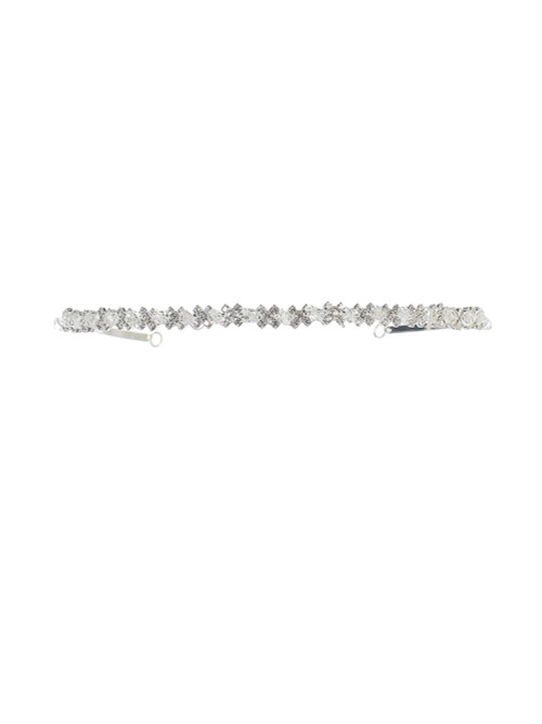 This beautiful rhinestone tiara is perfect for your child's first communion event. Make sure you enlarge the picture to see all the detailing. This rhinestone tiara is lead compliant.