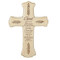10.25" Serenity Wall Cross.  This 10.25"" wall cross has the Serenity Prayer written on it in its entirety. There are decorative  leaves on the outside edges of the cross.  Cross is made of a resin/stone mix.