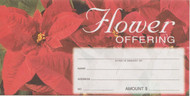 Standard Christmas Flower Offering Envelopes (3 1/8" x 6 1/4"). Sold and Priced per 100