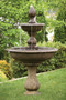 Two tier fountain with simple style.