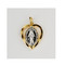 Gold over Sterling Silver Two Tone 5/8" Miraculous Medal. 18" Gold Plated Chain. Deluxe Gift Box Included