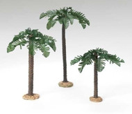 Fontanini 5" Scale Nativity figure,  3 Pc. set Palm Trees,.  A wonderful addition to your Fontanini Nativity Collection! Made of polymer.