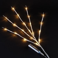 31" 20L USB LED white branch warm white specialty lights. 