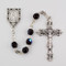 January ~ Garnet 
Fired Polished Glass Birthstone Rosaries with Miraculous Medal Centerpiece. Rosary is comprised of 6 millimeter fire polished glass beads. The Centerpiece is a silver oxidised Miraculous Medal  and a silver oxidised Crucifix.  Packaged in a deluxe gift box.