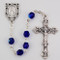 September ~ Blue Sapphire
Fired Polished Glass Birthstone Rosaries with Miraculous Medal Centerpiece. Rosary is comprised of 6 millimeter fire polished glass beads. The Centerpiece is a silver oxidised Miraculous Medal  and a silver oxidised Crucifix.  Packaged in a deluxe gift box.