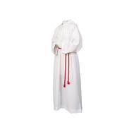 Alter Server Monastic Style Alb. Material is blend of 65% polyester and 35% combed cotton, with or without the hood. Double-ply yoke
Cinctures sold separately