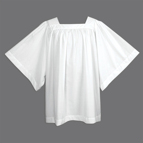 Surplice Square Yoke Style. 65% Polyester and 35% Cotton. See Options for Size Choices