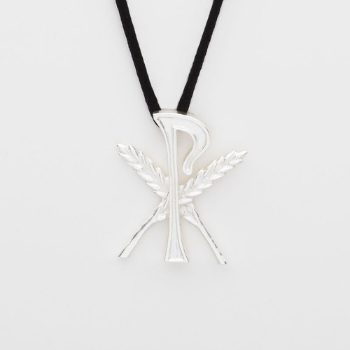 This GIFT religious silver amulet comes on a 32" black cord. These religious amulets are worn around the neck or carried by congregation members who require low-gluten hosts or gluten-free hosts due to celiac disease or other gluten intolerance issues. The religious amulets allow for seamless, non-verbal distribution of low-gluten or gluten-free Eucharistic hosts.