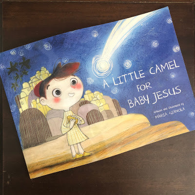 A Little Camel for Baby Jesus, written and illustrated by Maria Gianola
It's never too early to be looking for the perfect read aloud for Advent and Christmas, and A Little Camel for Baby Jesus would be a sweet addition to any home or classroom. The creative illustrations are full of texture and depth, layering drawings with backgrounds made from fabric, fiber, and paper. It tells a sweet story about generosity and reminds us that nothing we give to God is ever to small, which is an important message to our littlest kids (and big kids too!).