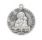 Sterling Silver Round  Our Lady of Czestochowa Medal. Sterling silver medal comes on an 24" Genuine rhodium plated curb chain.  A deluxe velour gift box is included. Dimensions: 1.1" x 1.0" (29mm x 26mm). Solid .925 sterling silver. Weight of medal: 7.7 Grams. Made in the USA. 