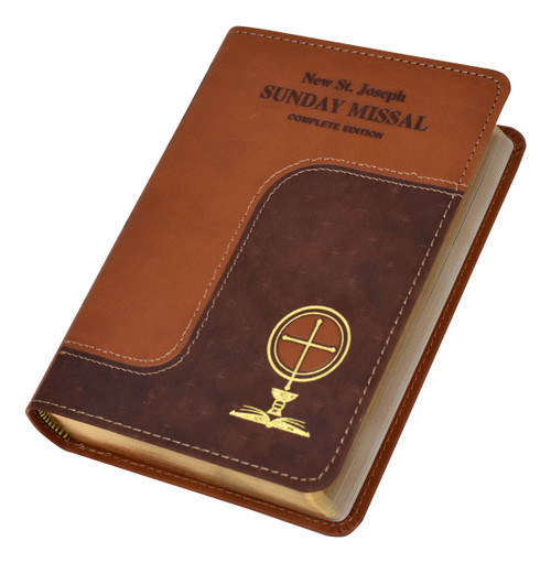 This comprehensive, all-inclusive Missal—with magnificent full-color illustrations—provides everything necessary to participate fully in each Sunday, Vigil, and Holyday Mass. The celebrant's and people's prayers (in boldface type) are in accord with The Roman Missal, Third Edition. Offering the complete 3-year Cycle (A, B, and C) for all Sunday readings, this resource conveniently repeats prayers for each Cycle to eliminate unnecessary page-turning. With its sturdy sewn binding, the St. Joseph Sunday Missal is designed to be treasured for a lifetime.
