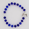 September ~ Sapphire - Youth sized 6 1/2" Birthstone Angel Bracelets for Children.  6mm glass  beads with pearl, glass and silver angel.   Gift Boxed and Made in the USA!