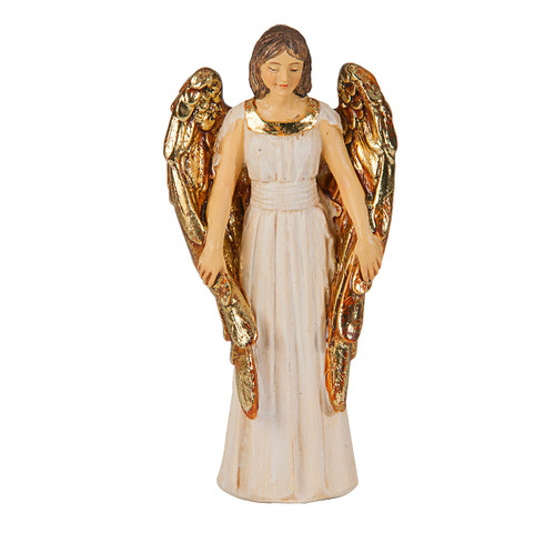 The 4in Hand Painted Guardian Angel statue. 