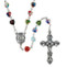 ﻿Creed 8mm Murano Heart Glass Bead Rosary-- Glass Beads/Silver Plate -- 20.5" L, 2" L Crucifix