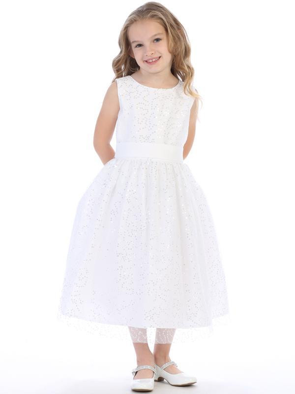 Communion Dress, Tulle with Sequins, 615 - St. Jude Shop, Inc.