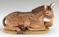 50" Scale Fontanini Donkey, Nativity Figure. Marble Based Resin