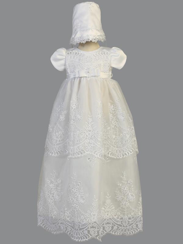 organza christening gown