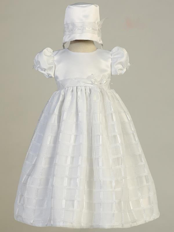 satin christening gown