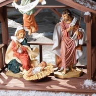 Fontanini Nativity 27" Scale, 3 Piece Set Holy Family. PVC/Marble Based Resin