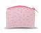 Pink 3.25" x 4"  Ostrich Skin Pattern Rosary Pouch with Anti-Tarnish Lining.   Rosary not included! 