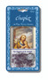 Saint Joseph Deluxe Chaplet with Violet and Crystal Glass Beads. Packaged with a Laminated Holy Card & Instruction Pamphlet