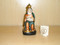 This is a Small to Medium Size Statue of The Virgen De La Leche by Liscano, Inc. It is 5.5 Inches Tall by 2.5 Inches Wide With a Depth of 3.25 Inches. It is made in Colombia, South America and it is made of a resin. This work of art has been meticulously hand painted by a group of widows who have lost their husbands due to the violence occurring in Colombia.