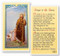 Prayer to St Rocco Laminated Holy Card, Patron of Contagious Diseases. Clear, laminated Italian holy cards with Gold Accents. Features World Famous Fratelli-Bonella Artwork. 2.5" x 4.5"