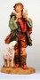 Fontanini Nativity - Gabriel, the Shepherd Boy with Sheep and Lamb. Marble Based Resin.  27"H