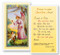 Boy Picture--Prayer to Your Guardian Angel. Clear, laminated Italian holy cards with Gold Accents. Features World Famous Fratelli-Bonella Artwork. 2.5" x 4.5"