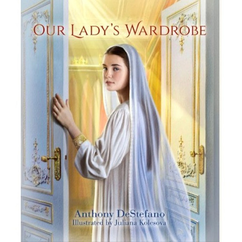Our Lady's Wardrobe has beautiful illustrations for children to learn more about Mary through her clothes. In this book are stories about Our Lady's garments and her apparitions.  A sweet book for children as they learn about their faith. This delightful rhyming book introduces Catholic children to the Blessed Virgin Mary in a fun and simple way—through her clothes!  When Our Lady lived in Nazareth two thousand years ago, she was very poor and probably didn’t have many nice things to wear. But now that she’s in Heaven, she has an enormous mansion. And in that mansion she has an incredibly beautiful wardrobe filled with a great variety of dresses, veils, slippers, sashes, robes, rings and crowns. Over the centuries, Our Lady has visited the people of Earth many times. On each of these occasions she has dressed very differently. Our Lady’s Wardrobe tells the story of some of her most famous apparitions, highlighting the clothes she wore and the things she did.  By reading this book, children will not only learn about the Mother of God, but will also learn the main purpose of her life—to love and serve her son, Jesus Christ, and to lead others to do the same.  A sweet book for children for First Communion.
 