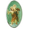 St Christopher Visor Clip. The St. Christopher Visor Clip is made of metal and measures  2"H X 2"L X 1"W.